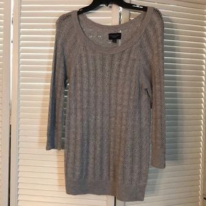 American Eagle, gray textured sweater